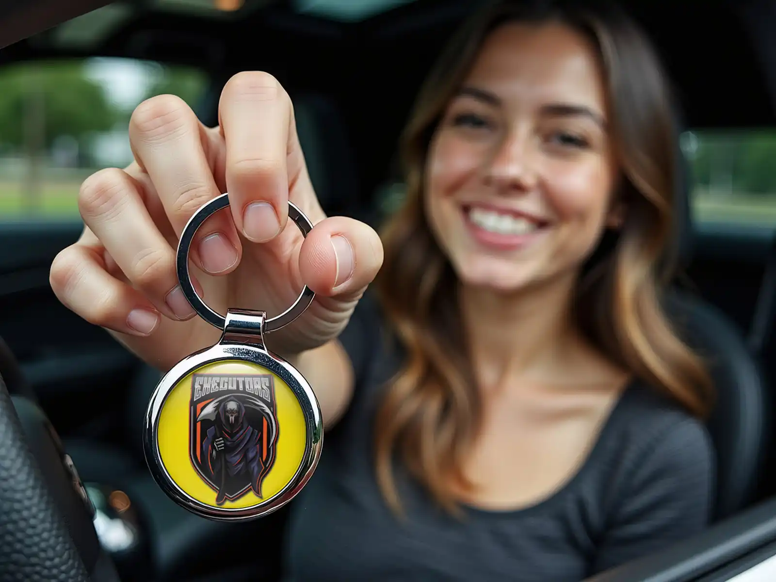 Safety Car Keyfob Alloy Force Design